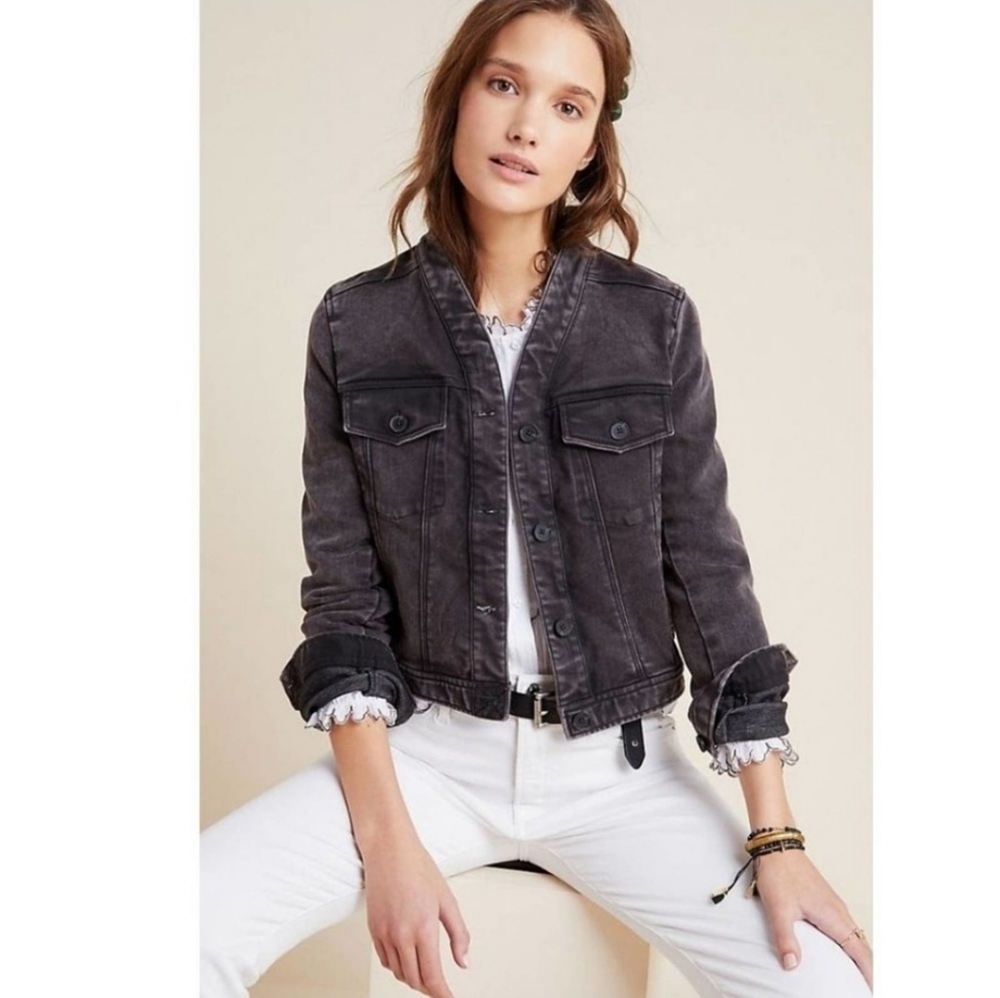 Anthropologie bibiana bomber jacket large - Picture 2 of 13